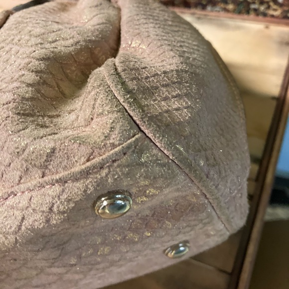 B Makowsky Pink Sand Suede Handbag. Gorgeous!!!!!! - Picture 11 of 14